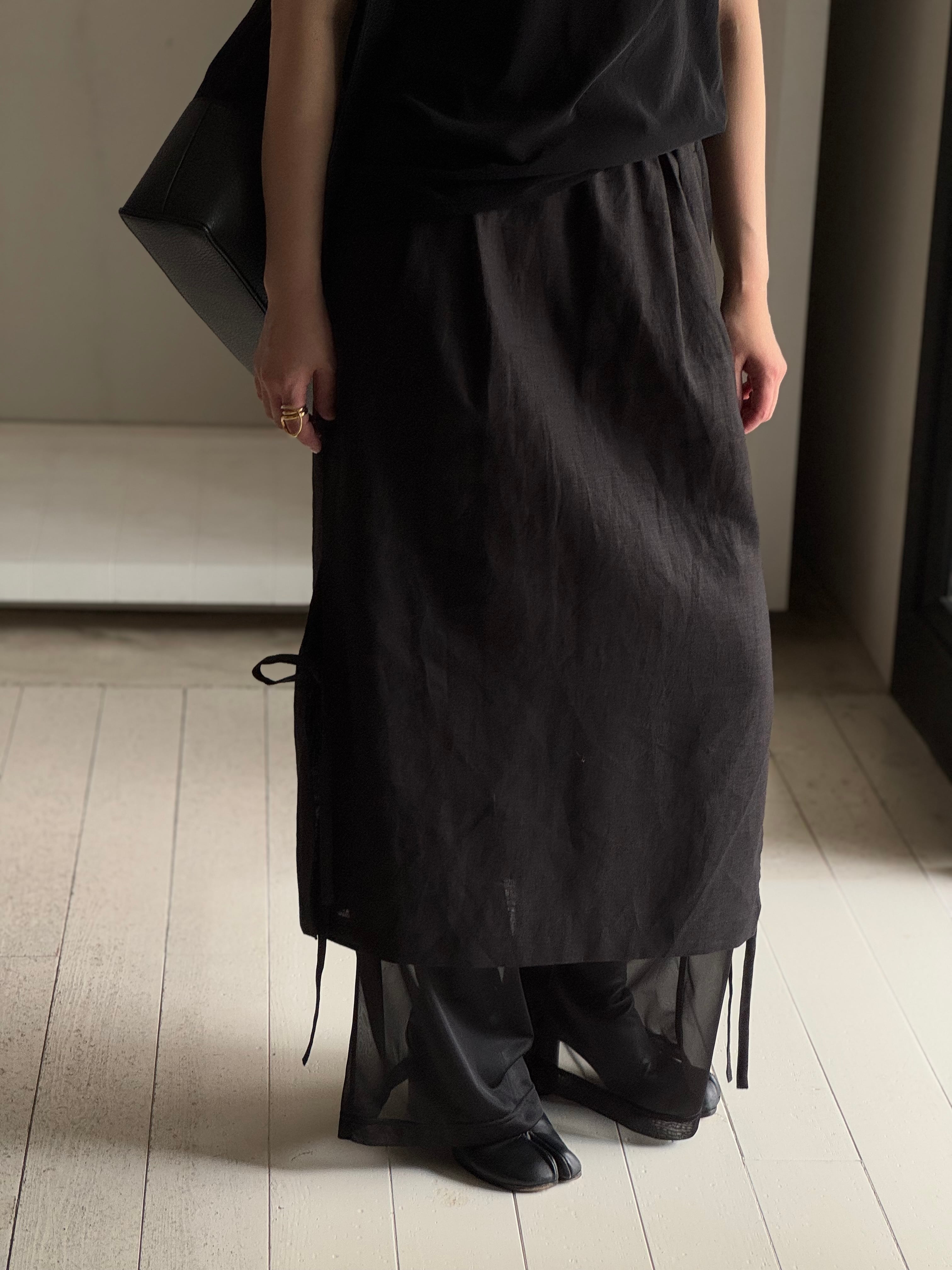 ENFOLD Soft Linen シアーレイヤードPT | BASE