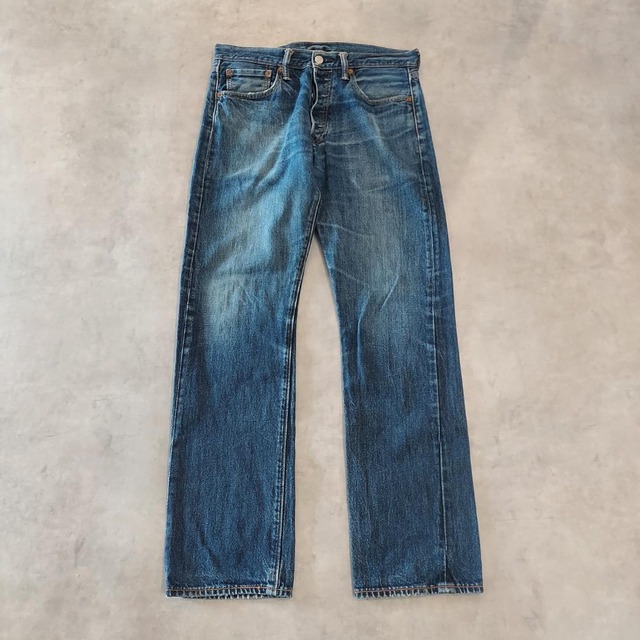 リーバイス501 Levis W32 ブルーデニム 青 古着 ヒゲ 20789