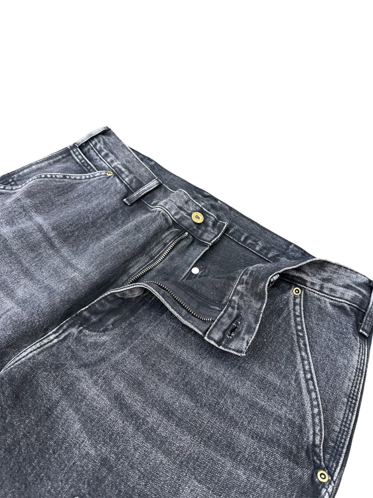 Fade Black Double Knee Pants