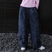 フラワーワイドレッグパンツ ・23753