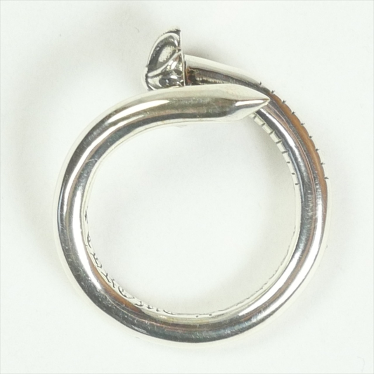 Size【20号】 CHROME HEARTS クロム・ハーツ NAIL RING CRSBL SILVER 