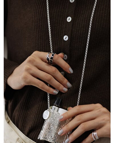 【CHIGNON】[0055-344SH] 2WAYオニキスリング