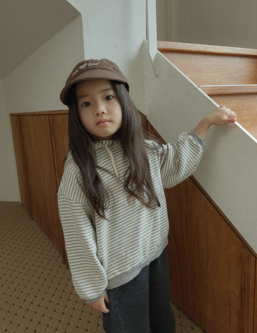 送料無料【予約】/ kids モモフードTシャツ /lalaland