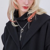 RHYTHMIC HORSESHOE LARGE with CROSSES NECKLACE #1 with GODSIZE® I.D. TAG / リズミックホースシュー・L ウィズ クロス #1ネックレス ゴッドサイズ® I.D.タグ