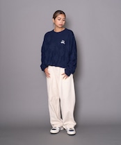 【#Re:room】MONOGRAM JACQUARD BIG CREW KNIT［REK104］