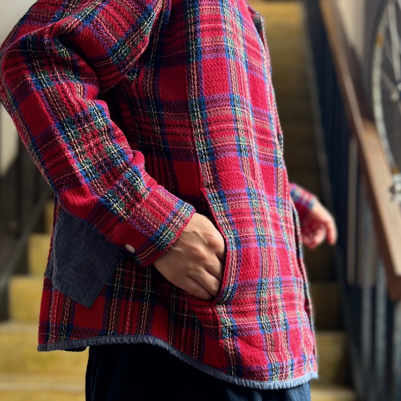 快晴堂 - Girl'sタータンチェック・リラクシンWork／アルピーノ