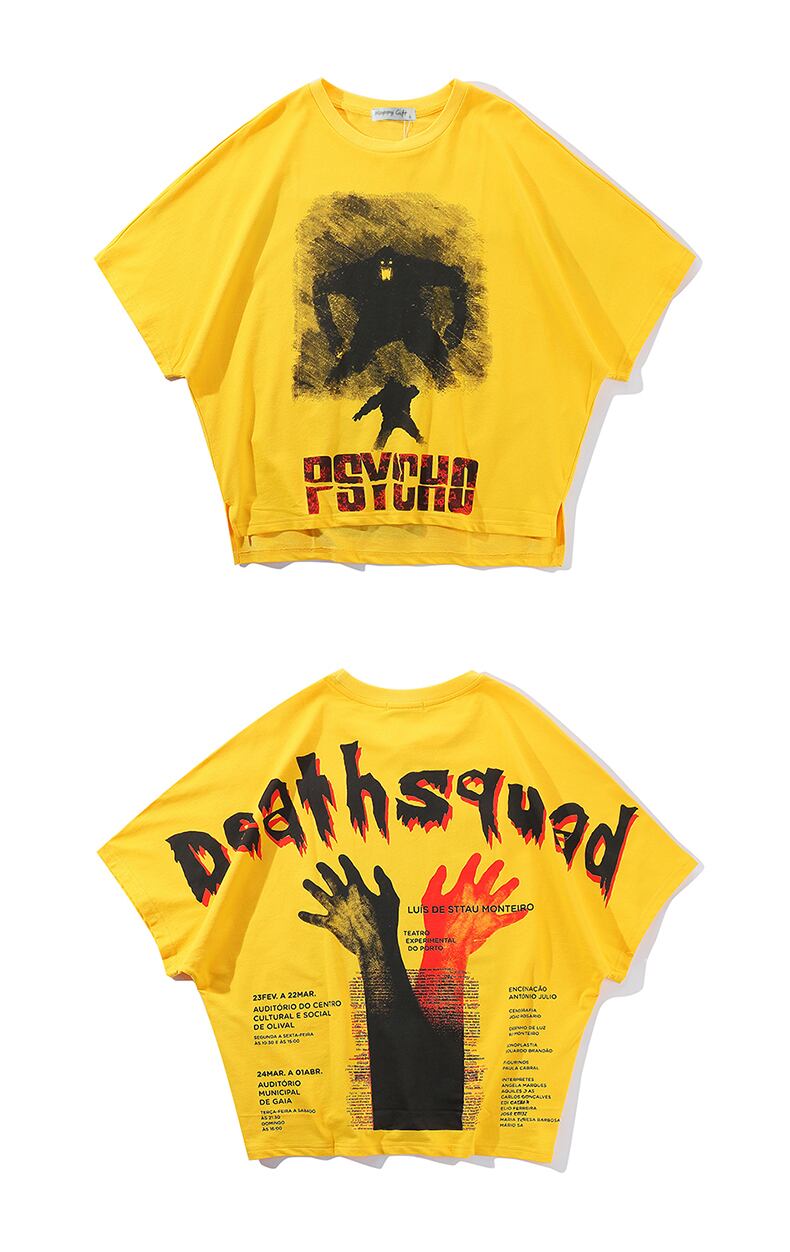 全2色 Tシャツ カットソー プリント カジュアル ストリート 