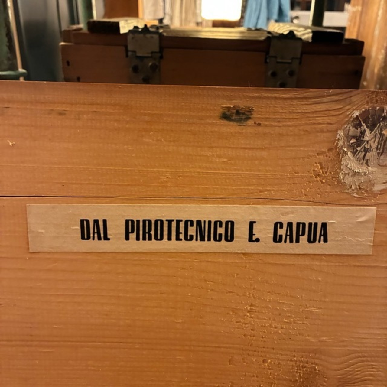 Italia Ammunition wood box　イタリア　アミニッションウッドボックス　＃コンディション　アウトレット　イタリア軍　ウッドボックス　収納　工具箱　アウトドア　キャンプ　ショップ　ディスプレイ　インテリア　アソート　