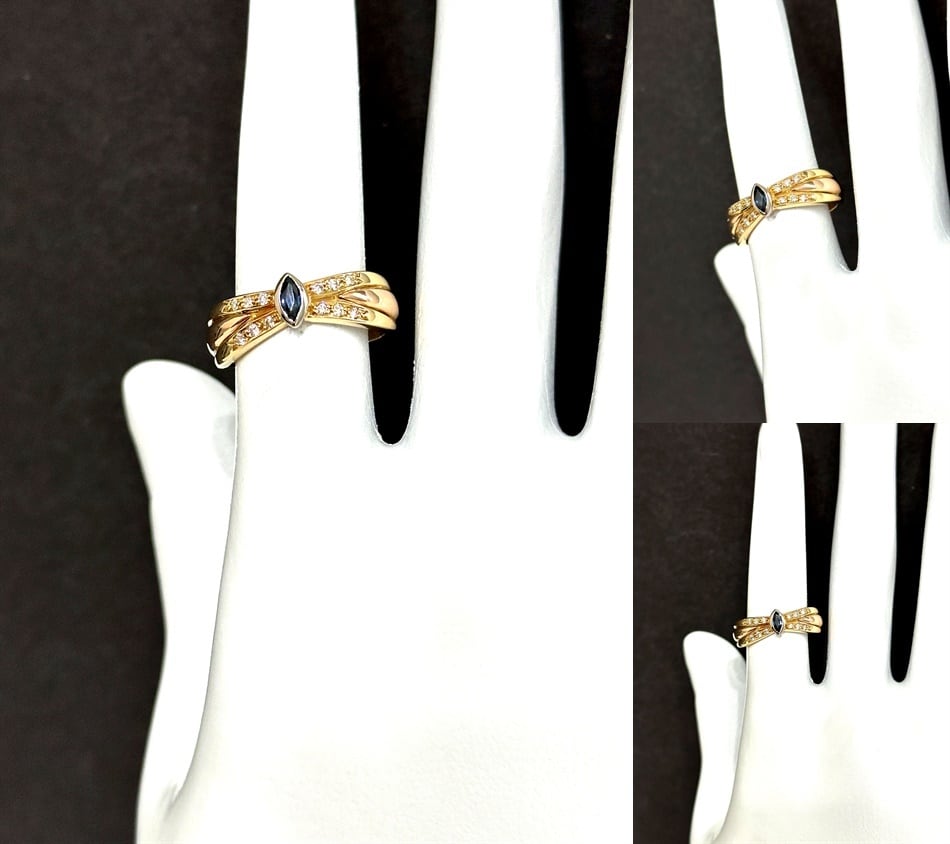 CARTIER カルティエ K18 ゴールド スリーカラー マーキス CARTIER カルティエ K18 ゴールド スリーカラー マーキス