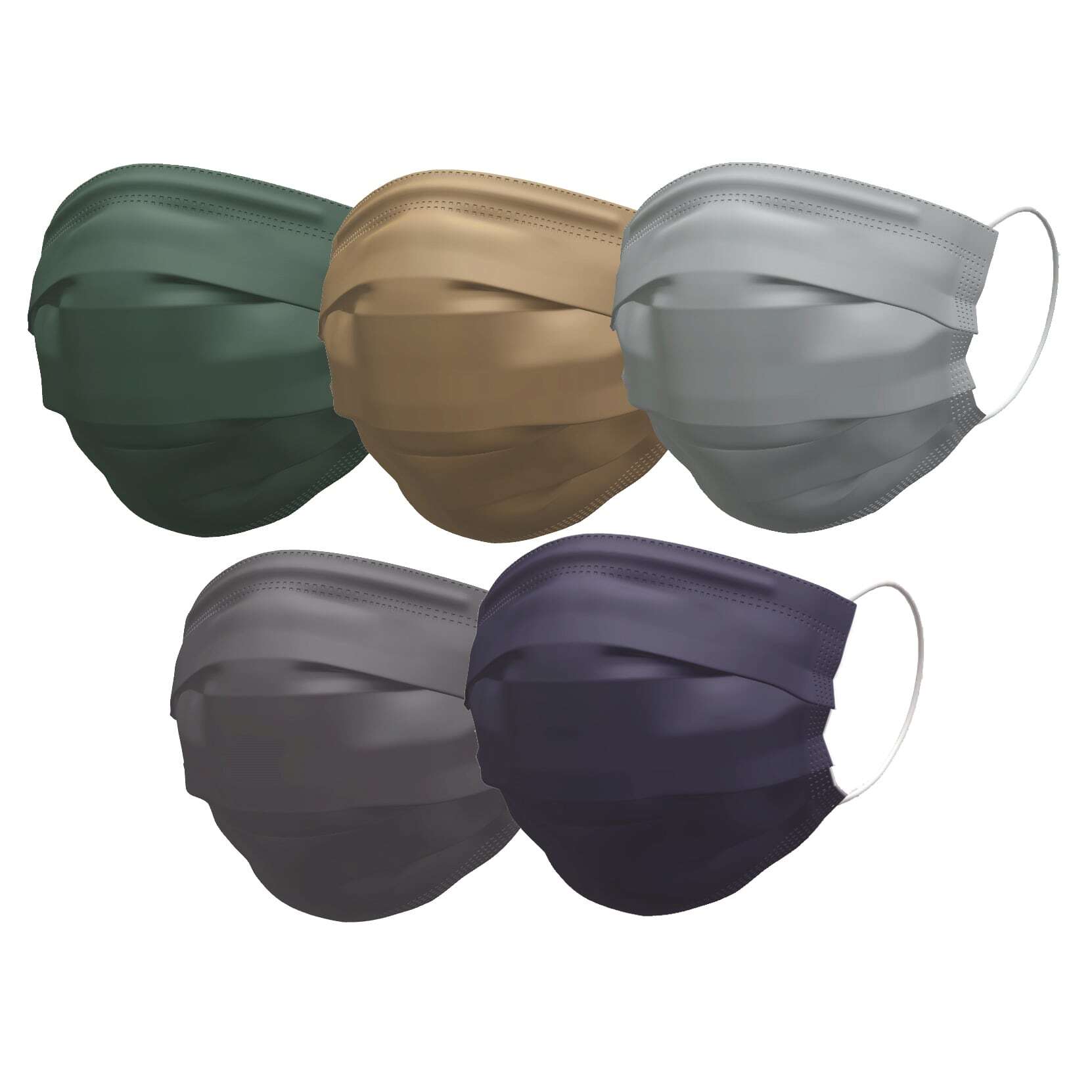 【美】ハッシュマスク レギュラーサイズ ダークカラー 日本製