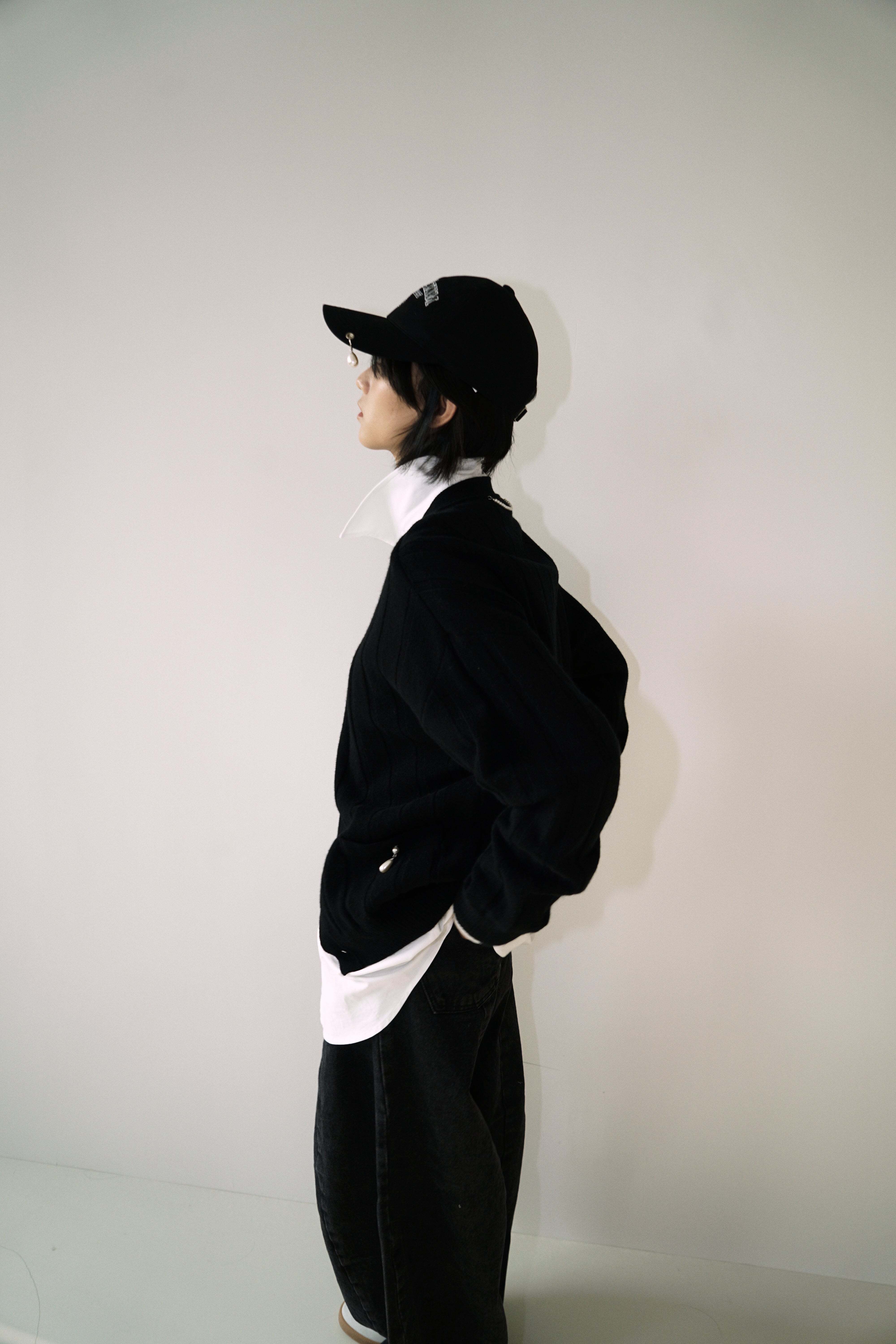 KIMHEKIM] Pearl Pierced Baseball Cap (Black) 正規品 韓国ブランド