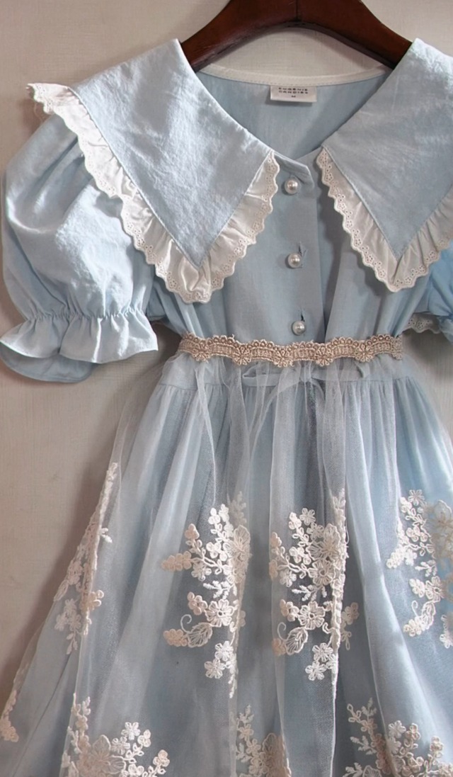 【即納】<EugenieCandies>  Blue kimberley dress(XL/2XL)