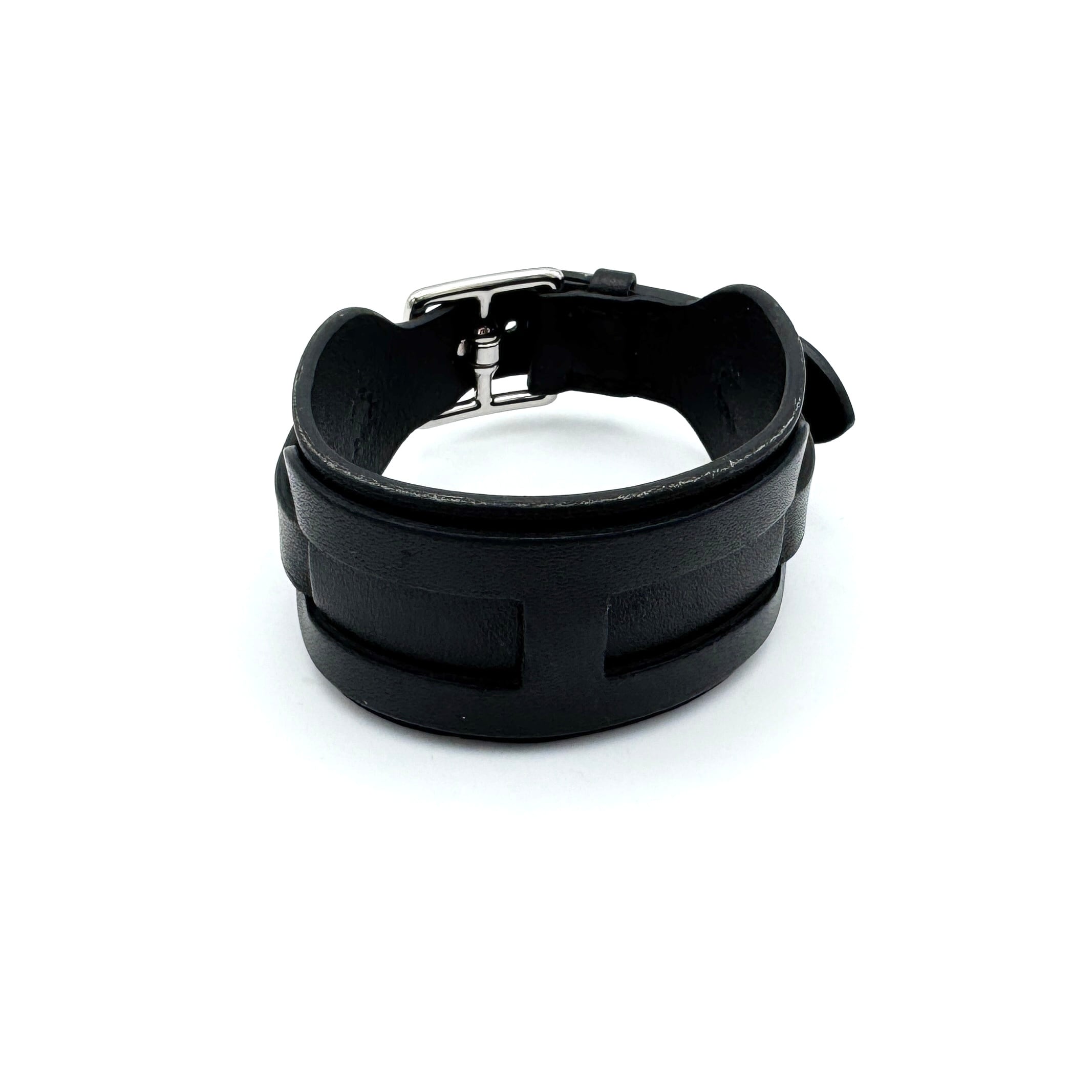 エルメス エトリヴィエール レザーブレスレット ブラック U刻印 HERMES エルメス エトリヴィエール ブレスレット U刻印 (2022年