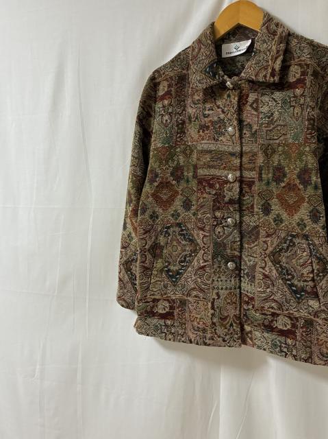 1990's Gobelin Tapestry Design Single Jacket