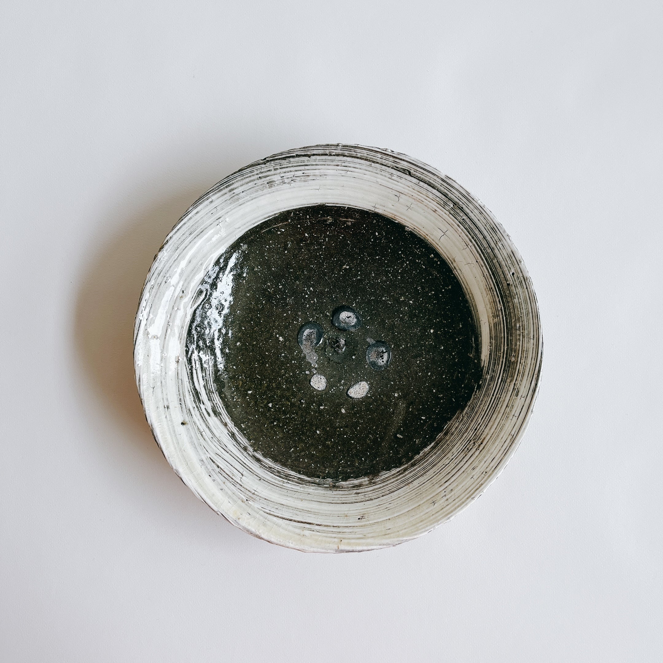 額賀円也 【special item】薪窯 刷毛目浅鉢 7寸