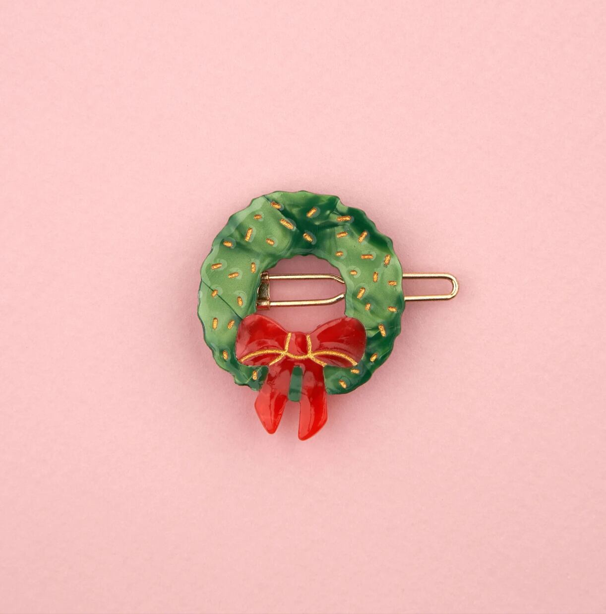 【Coucou Suzette  Festive season collection - Christmas wreathe hair clip-】