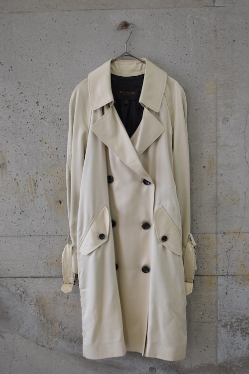 Beige trench coat