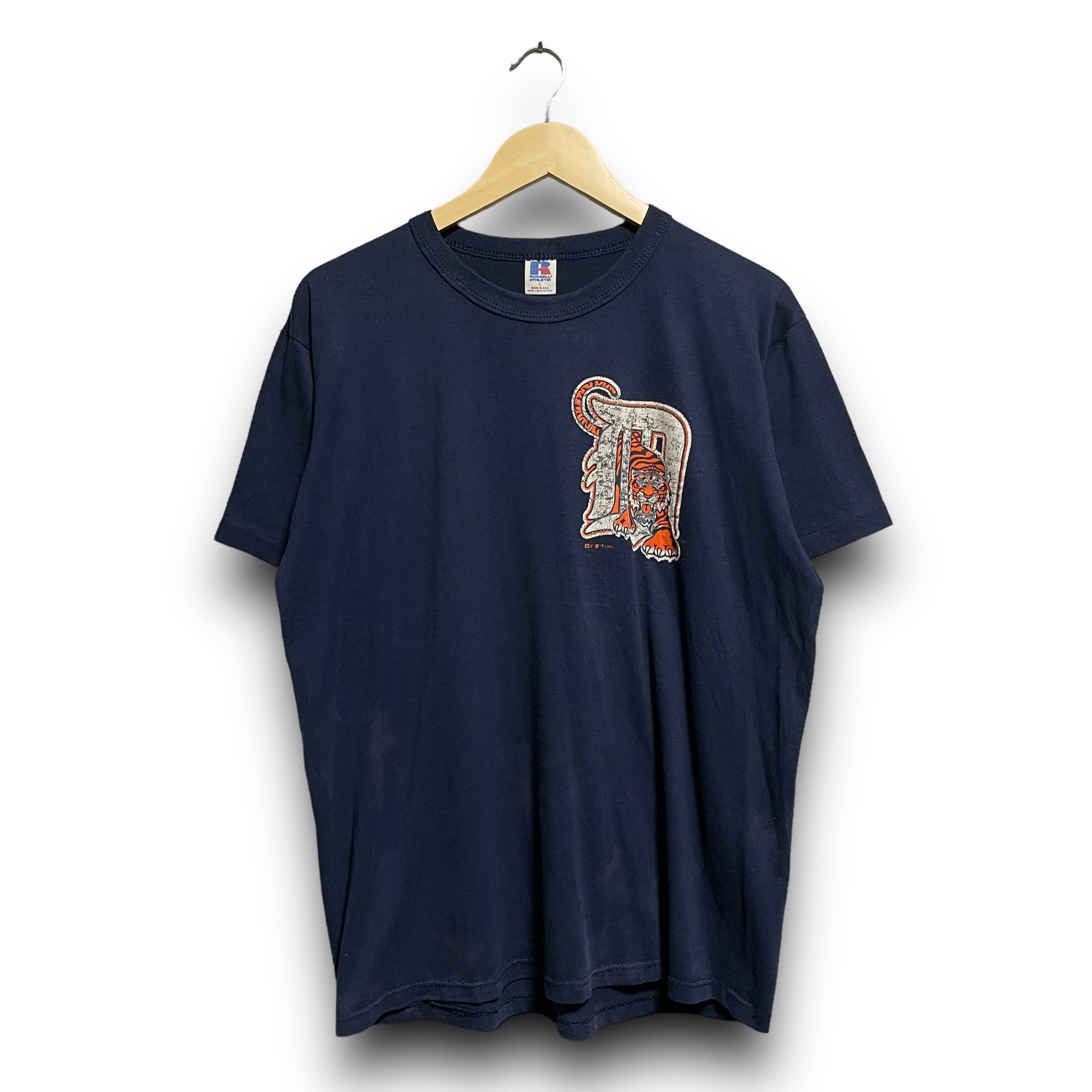 【L】【90年代】USA製　RUSSELL ATHLETIC ブランドロゴ プリントTシャツ 半袖Tシャツ