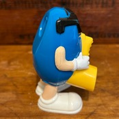 M&M's バーガーキング　ミニディスペンサー　ブルー　サックス　ミールトイ　 エムアンドエムズ　MU-239
