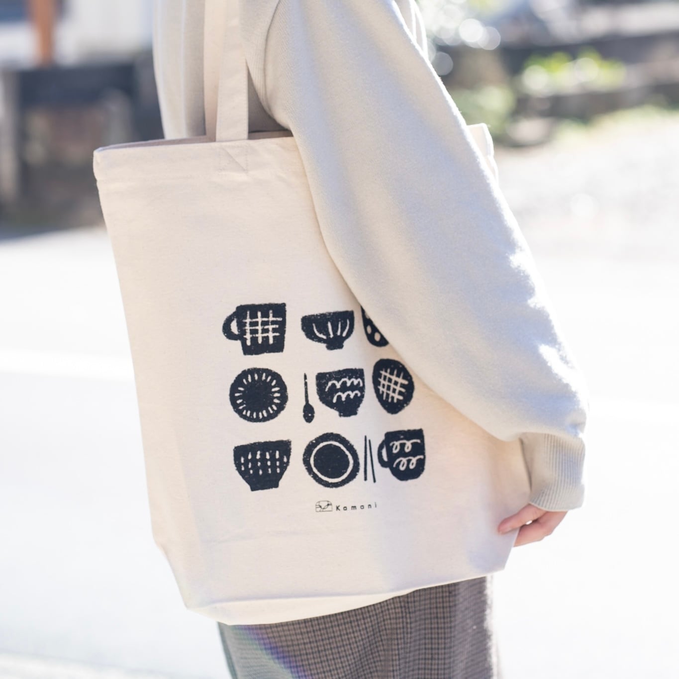 【Kamaniオリジナル】うつわ柄 トートバッグ