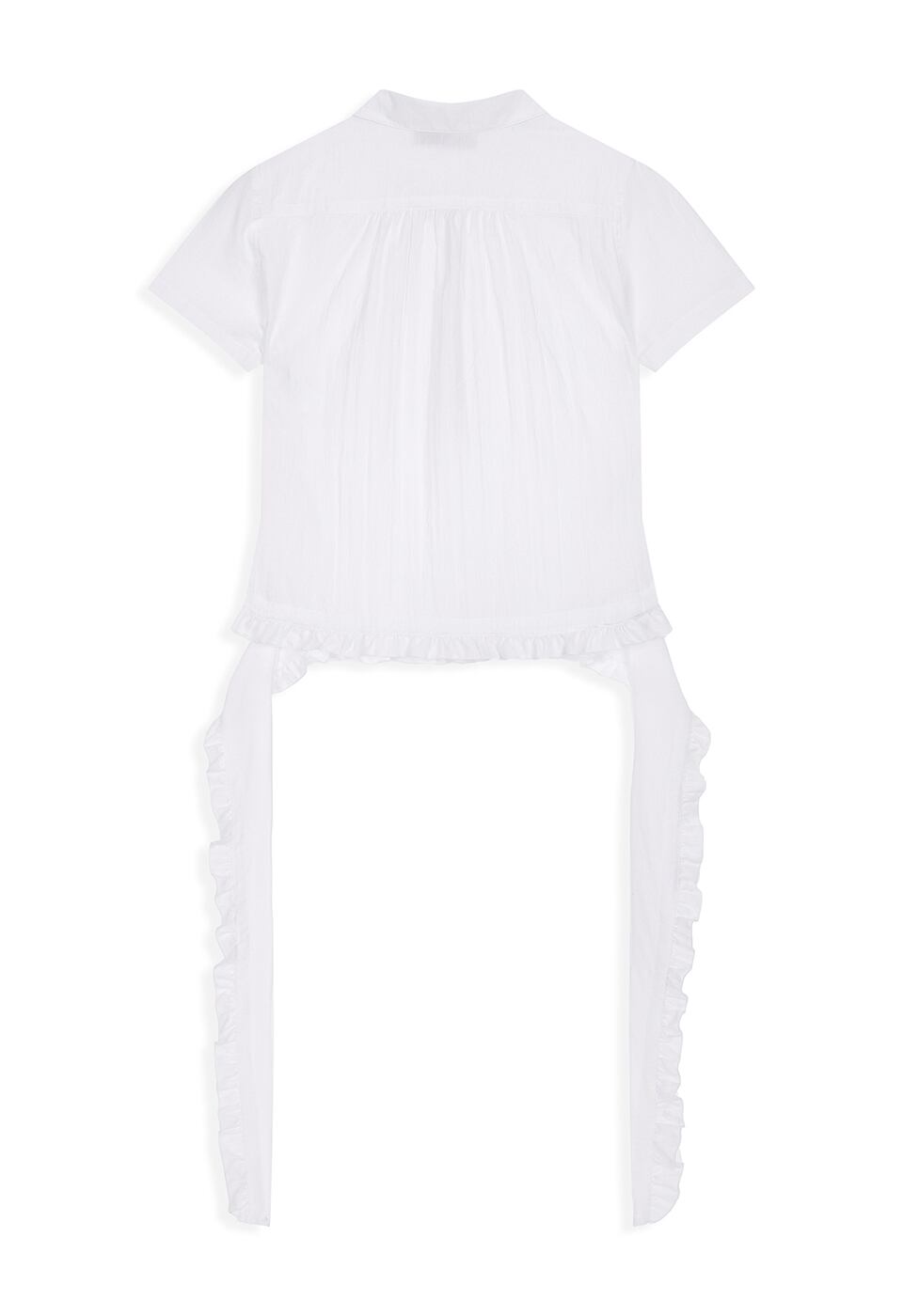 OPEN YY] RUFFLE POLO SHIRT, WHITE 正規品 韓国ブランド 韓国