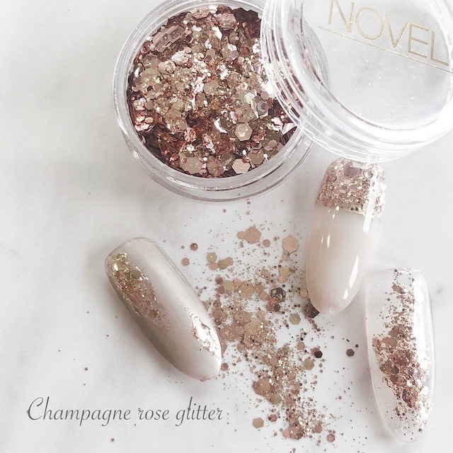 Champagne rose glitter