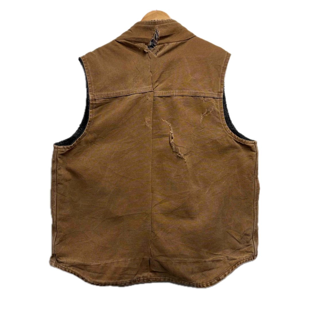 00s Carhartt ダックボアワークベスト ブラウン メンズM | vimfurugi