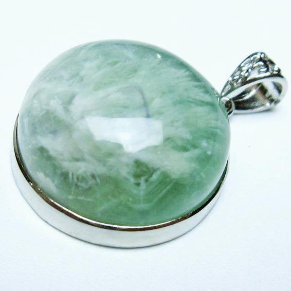 エンジェルフェザー フローライト ペンダント 一点物 メール便可 [M便 1/20] 112-12093