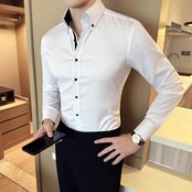 long sleeve casual business shirt 00267