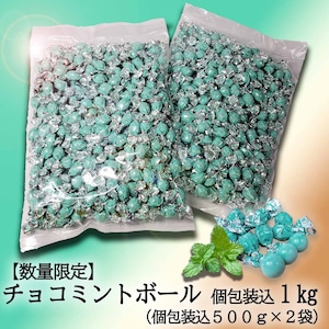 【数量限定】チョコミントボール1kg　(個包装込500g×2袋)