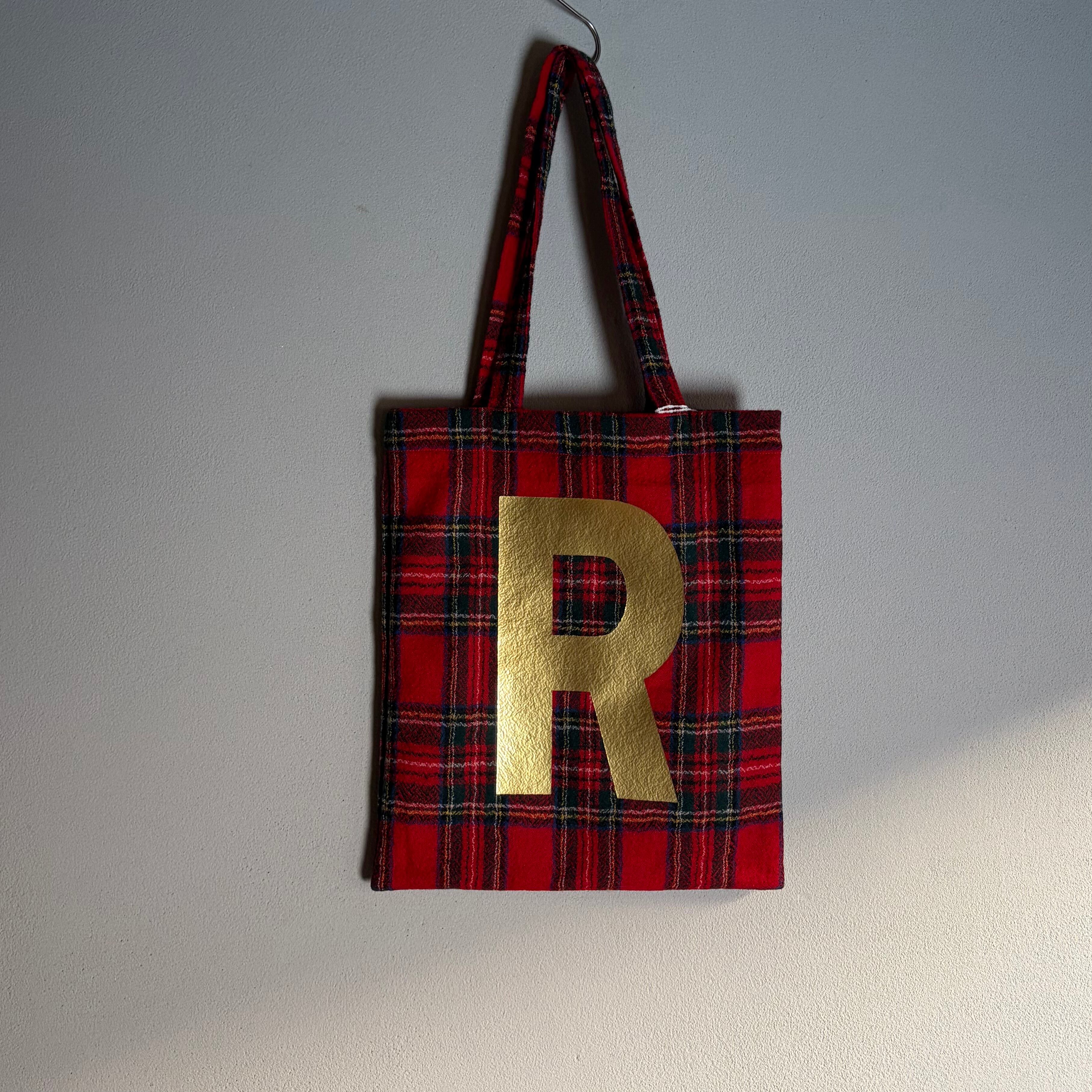 R&D.M.Co-/OLDMAN'S TAILOR / TARTAN CHECK R TOTE BAG/ タータン