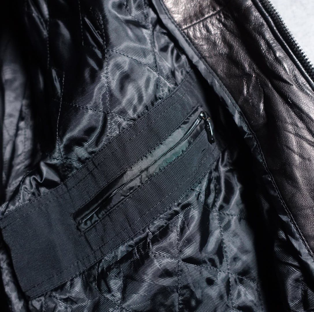 DOCKERS” Black Fade Swing Top Leather Jacket | 古着屋 FORCE