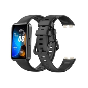 【数量限り】HUAWEI Band 8/9/10 交換バンド シ 2個セット 替えベルト 交換用ベル TPU 通気性 防汗 柔らかい シリコン製 調節可能 取付簡単 クイックリリース機能