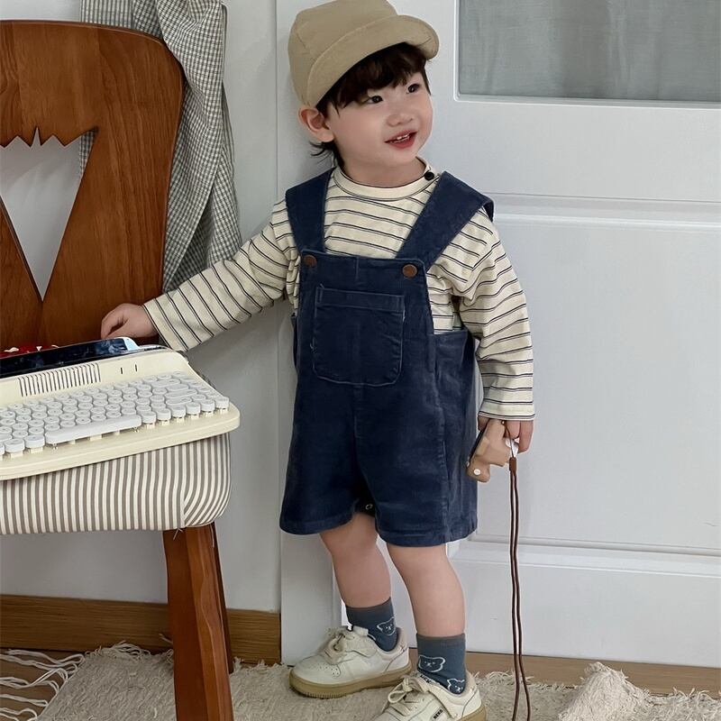 【BABY】春新作 デニムサロペット シャツ