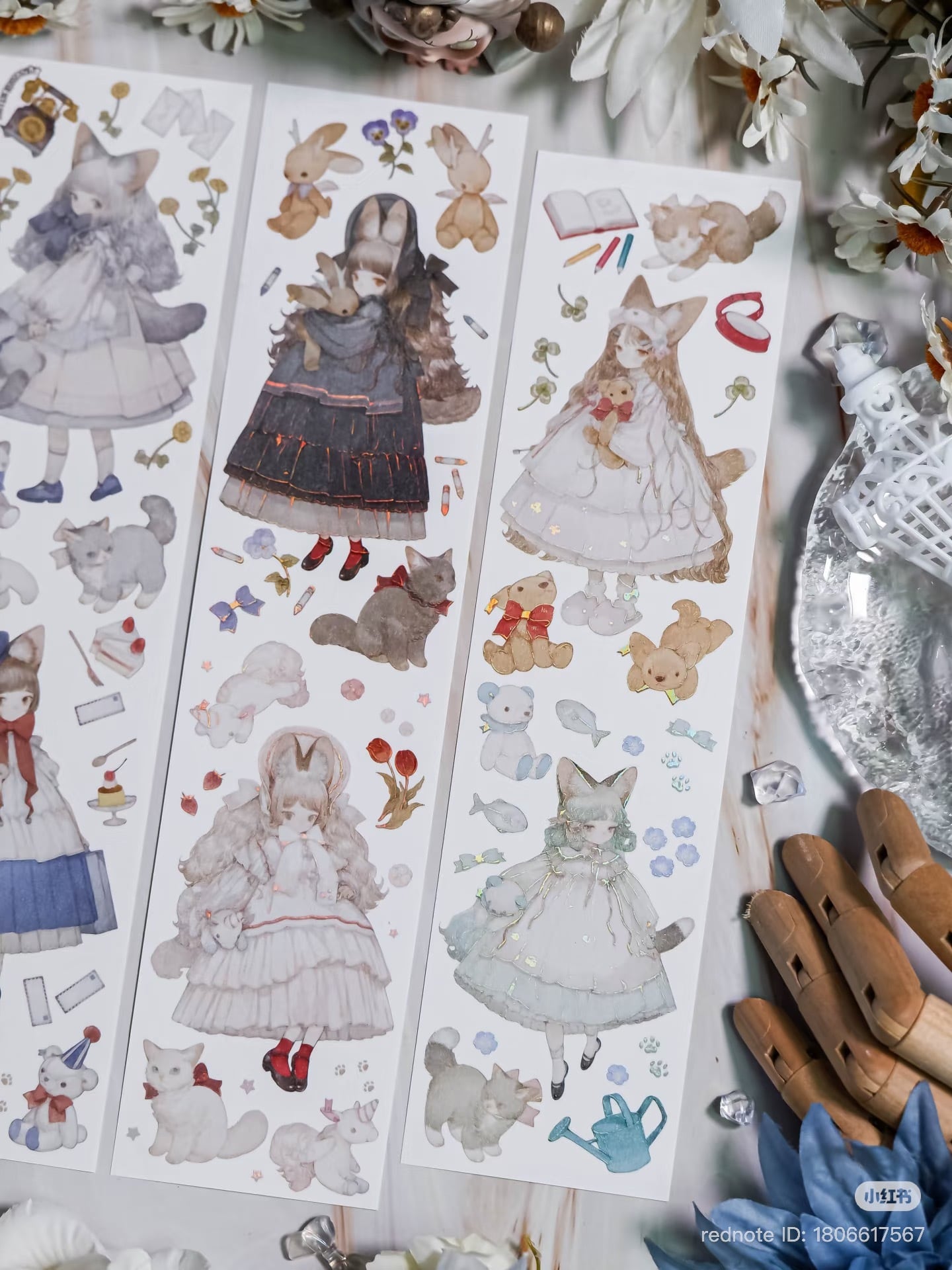 猫玩偶的的圆舞曲　海外 マステ 巻き売り 新品 　　海外マスキングテープ 猫玩偶的的圆舞曲 海外 マステ 巻き売り 新品 海外マスキングテープ 猫