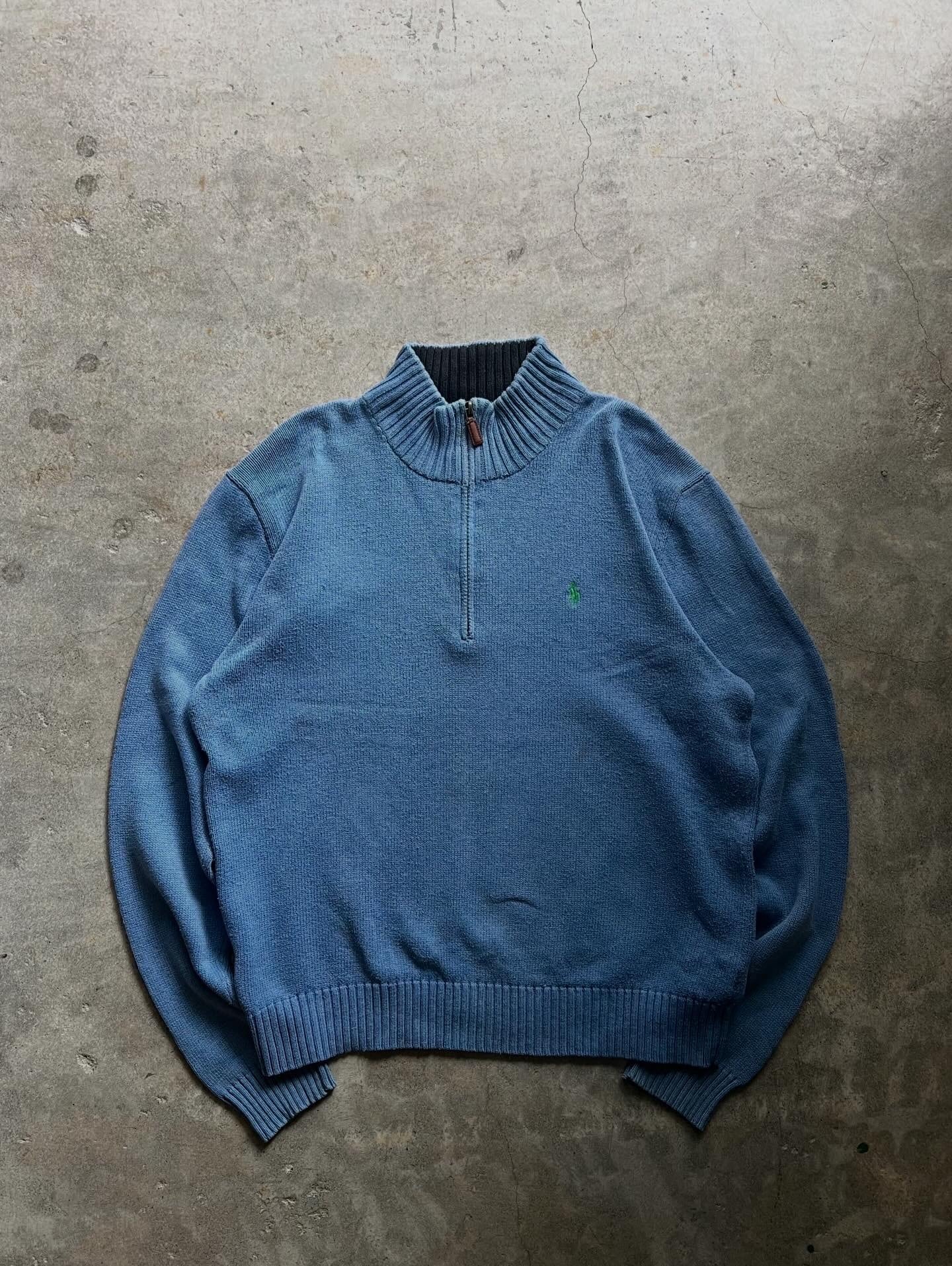 Polo Ralph Lauren ケーブル編み Vネック ニットベスト ネイビー