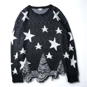 Vintage broken design star knit