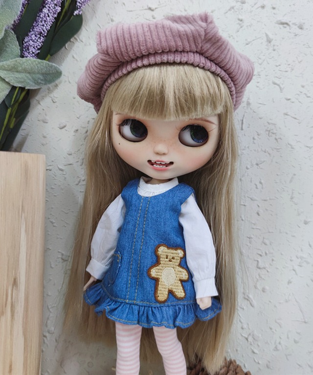 ドールアウトフィット くまのワンピースセット blytheにピッタリ
