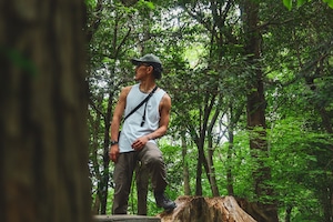 LOGO PATCH TankTop [WHITE/BLACK]