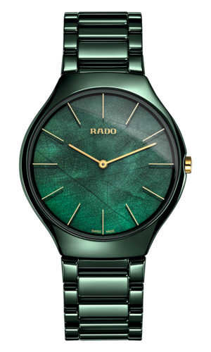 【RADO ラドー】True Thinline Leaf トゥルーシンライン（リーフグリーン）／国内正規品 腕時計