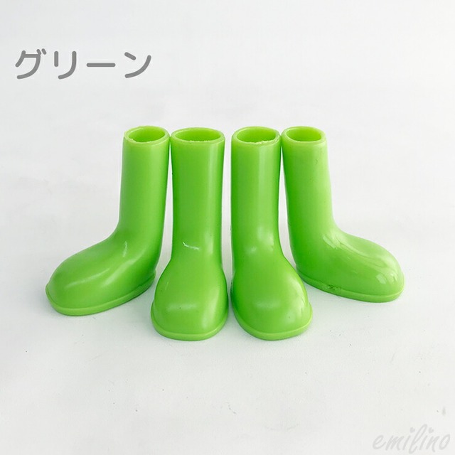 ペット用 シューズ ドッグシューズ レインブーツ ラバーシューズ 4足セット ペット 犬 ネコ お散歩 おでかけ 保護 防水 エミリースタイル Emilystyle Emilystyle エミリースタイル ペットグッズ かわいい雑貨のお店