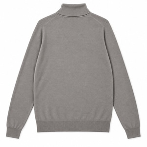 ★定価46,200円・新品未使用★ジョンスメドレー HAWLEY ホーリー 最高級シーアイランドコットン タートルネックニット シルバー　サイズS, M