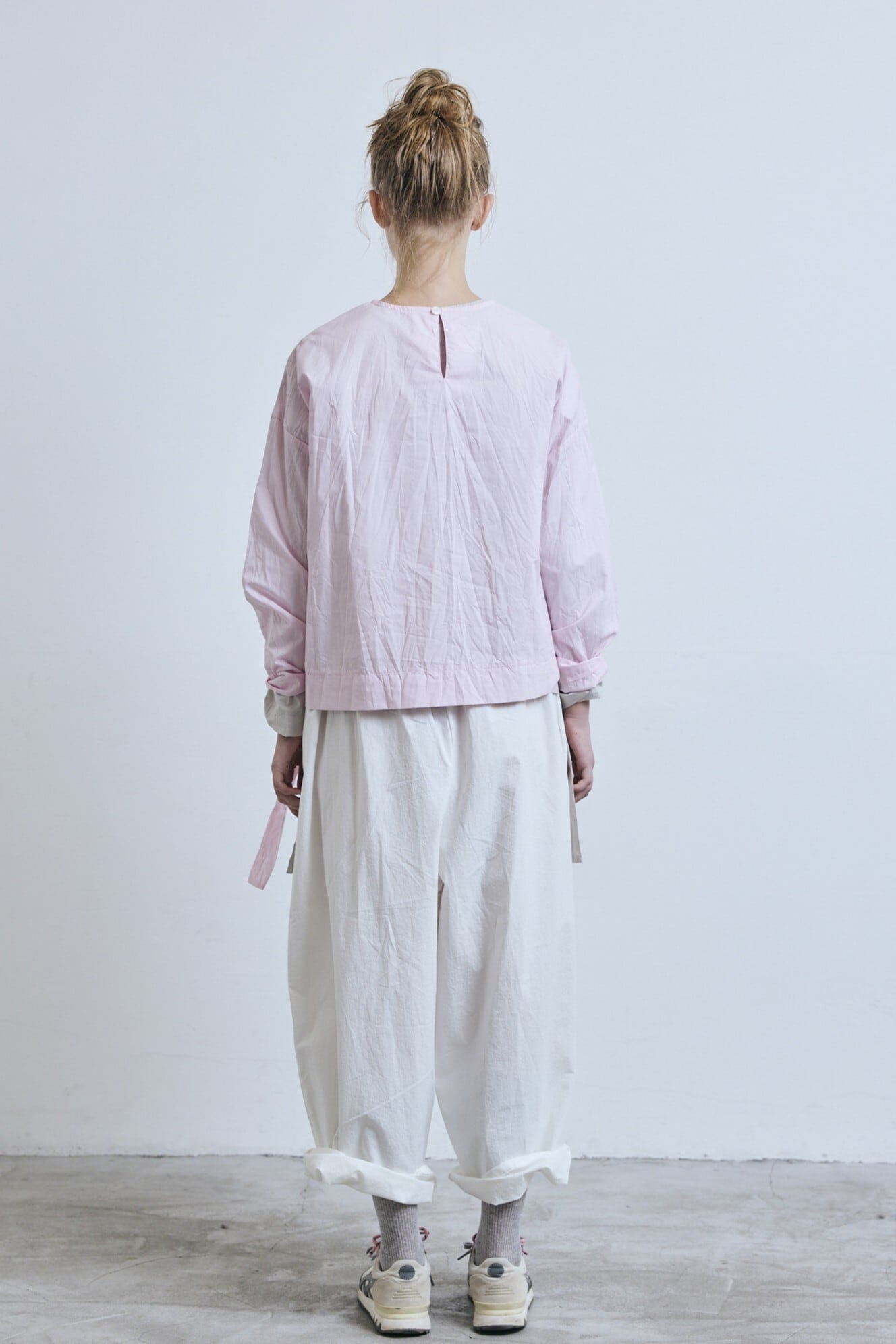 g_665 TYPEWRITER HEM RIBBON PULLOVER | gram