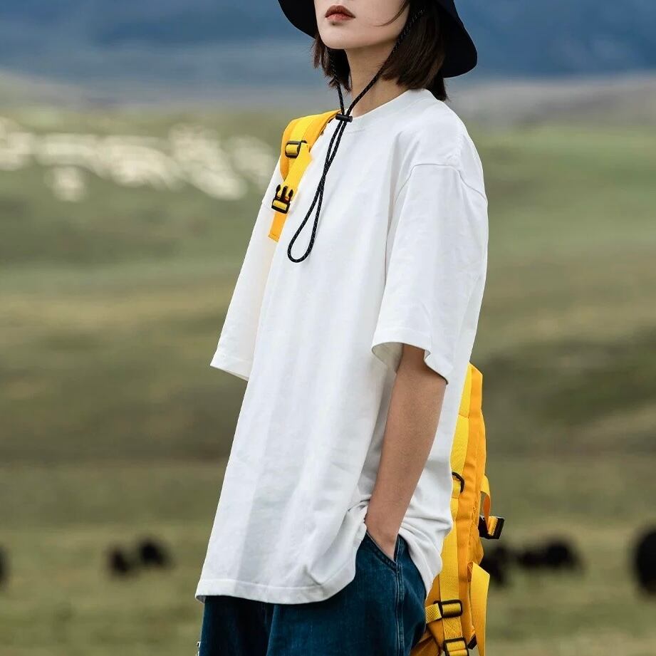 オーバーサイズシルエットクルーネックTシャツ J0098