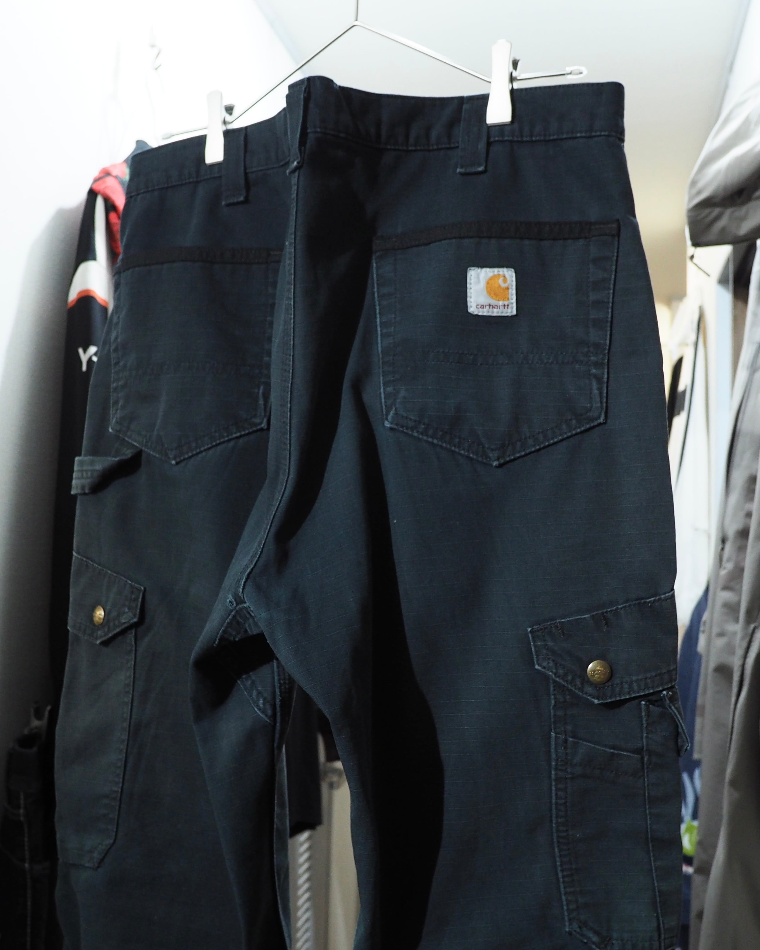 ” Carhartt - 襤褸 ” Beautiful Fade Aging × Damage vintage wide Painter pants