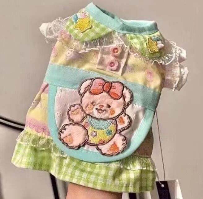 《予約》3101493 カラフルアニマルエプロンワンピ