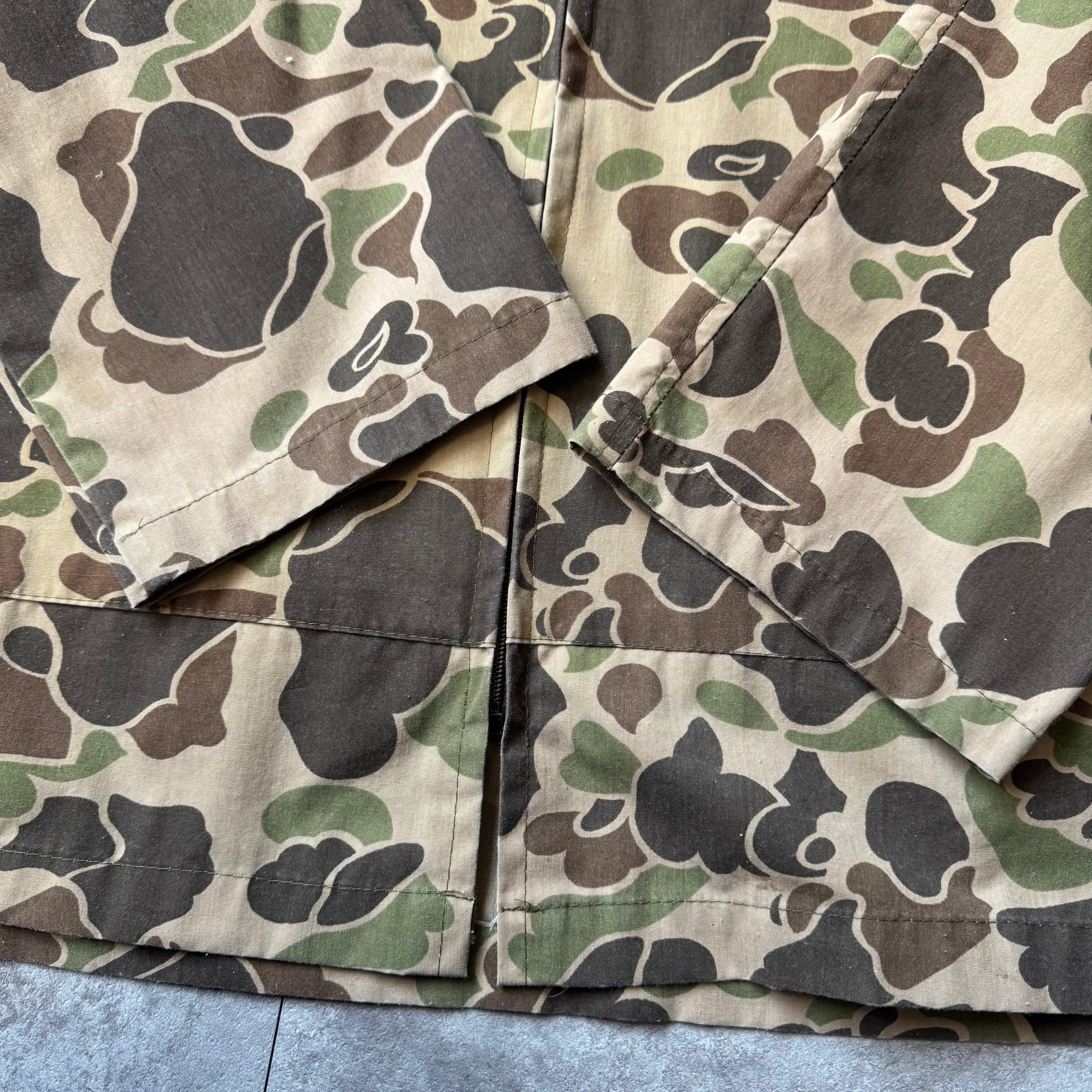 80s unknownダックハンターカモ　ジップパーカー 1980's Duck Hunter Camo Zip Hoodie / 80年代 ダックハンターカモ