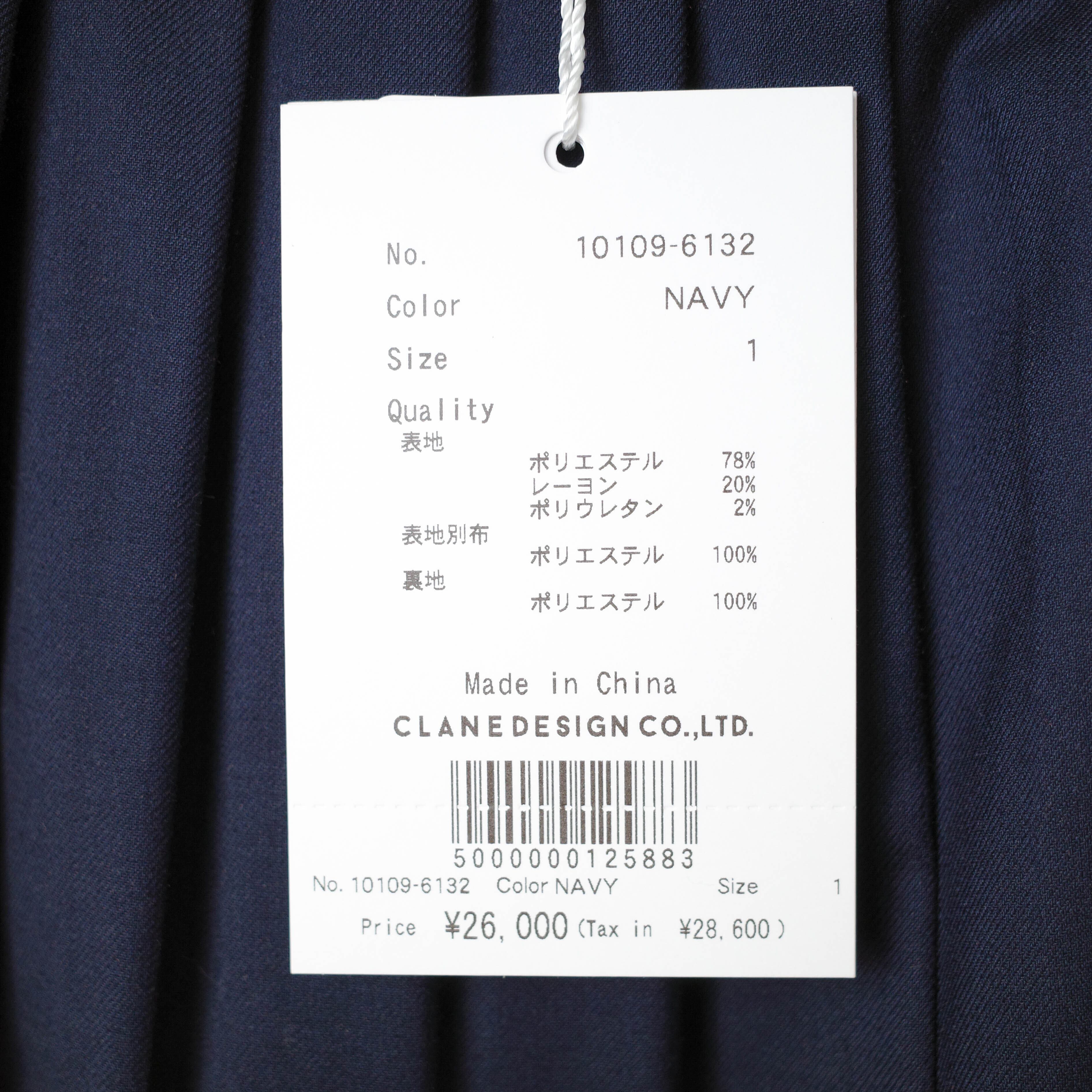 [NEW] CLANE	PLEATS LAYERED SKIRT 10109-6132 NAVY