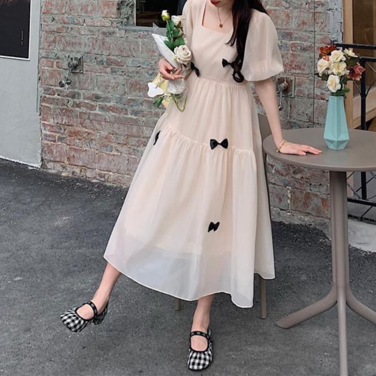 Plus Size Princess Chiffon Long Dress 5140