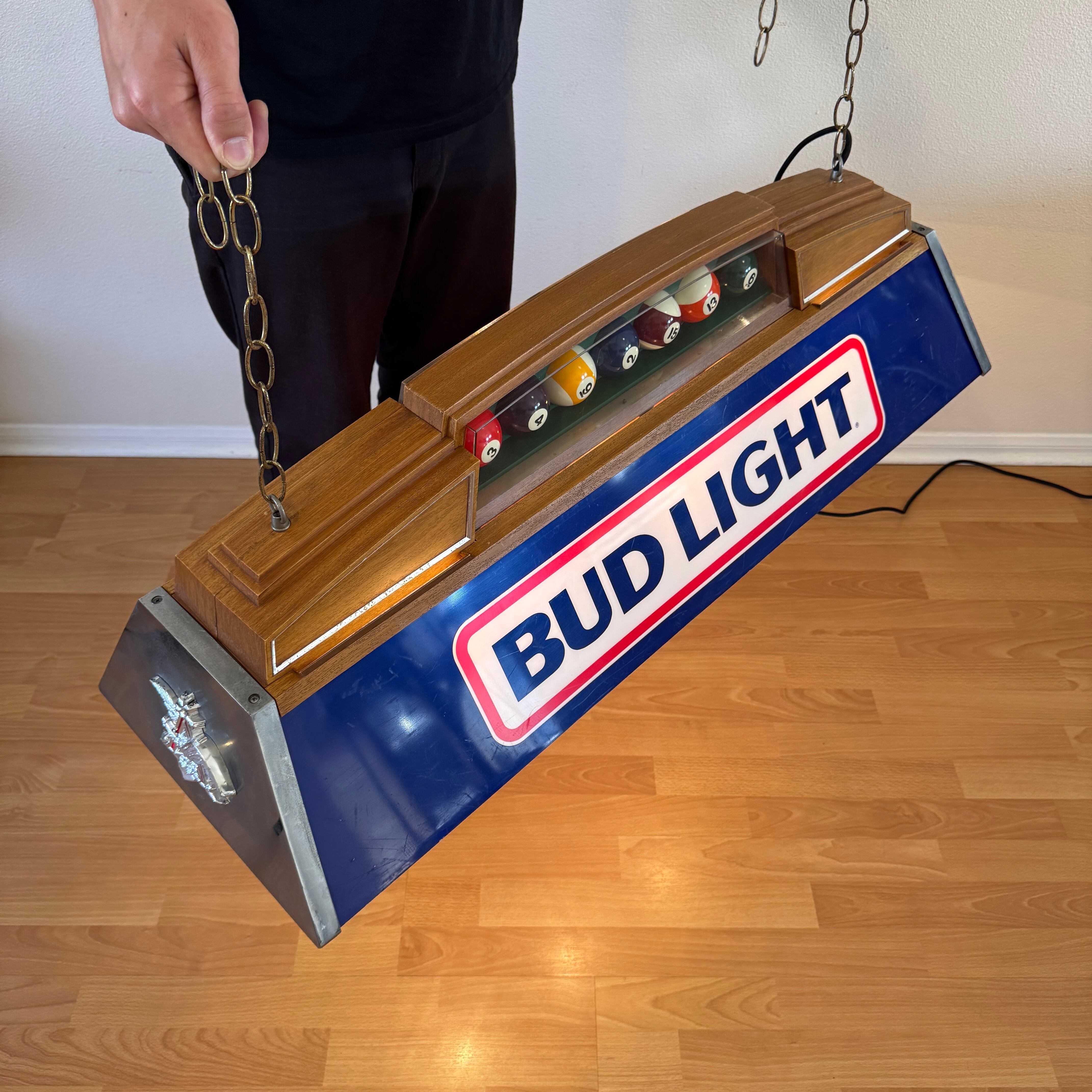 #1919【1990年】ビンテージ プールランプ BUD LIGHT